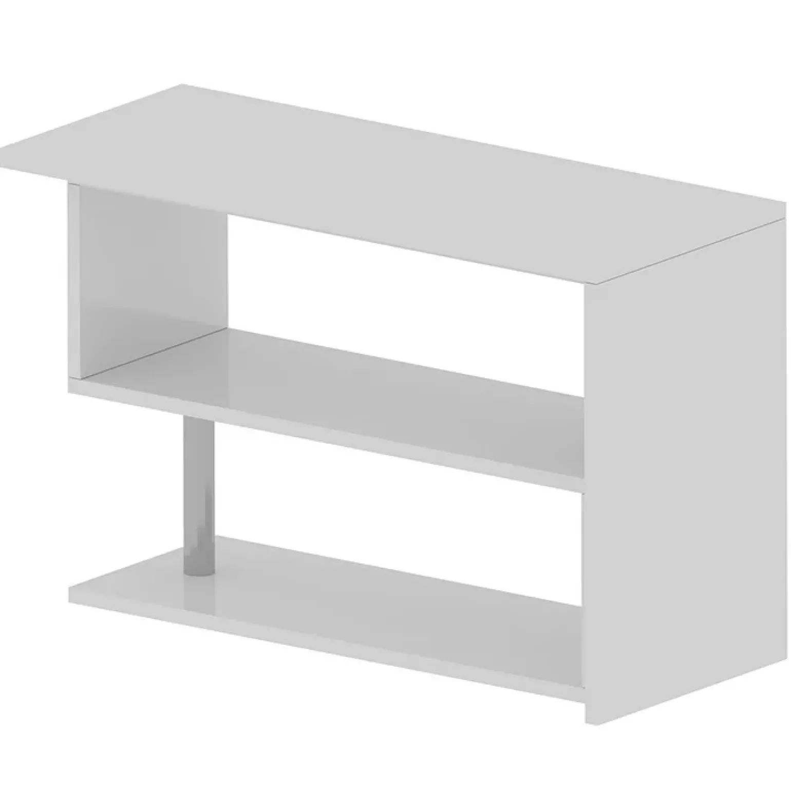Scrivania girevole 65-120cm bianco lucido Havana