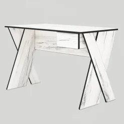 Scrivania moderna 120x75cm 1 cassetto bianco rustico Zadar