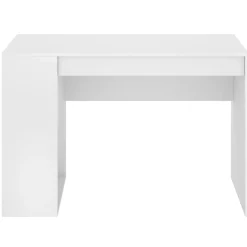 Scrivania salvaspazio moderna 115x50cm bianco opaco Carter