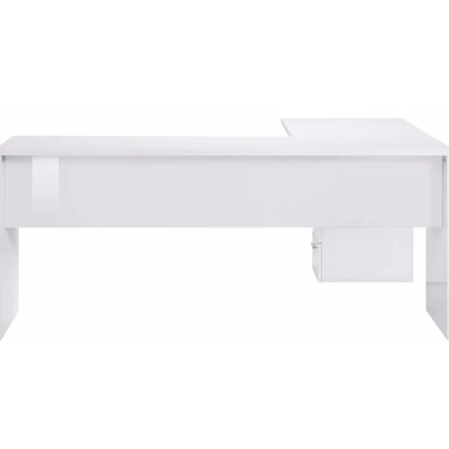 Scrivania ufficio angolare 180x160cm bianco lucido OfficeScape