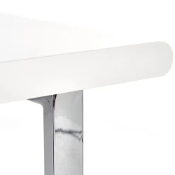 Scrivania ufficio con cassetti 120x76cm bianco laccato lucido Croset