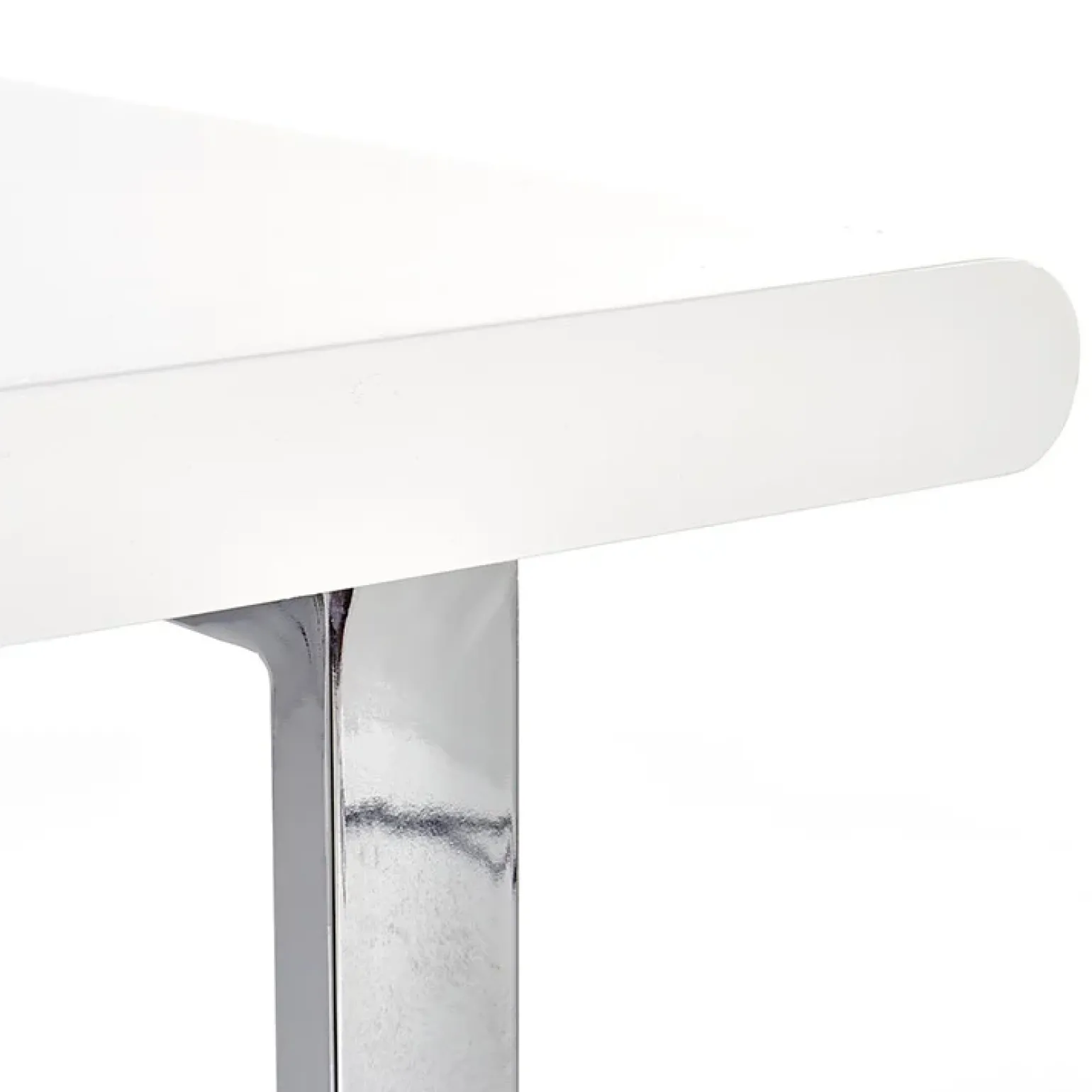 Scrivania ufficio con cassetti 120x76cm bianco laccato lucido Croset