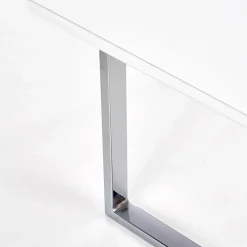 Scrivania ufficio con cassetti 120x76cm bianco laccato lucido Croset