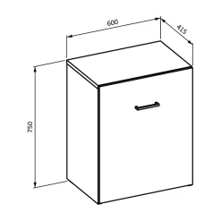 Scrivania ufficio moderna 42-132cm salvaspazio richiudibile rovere scuro Rocky