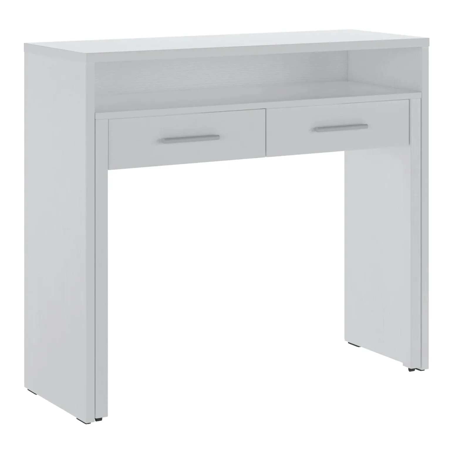 Scrivania ufficio salvaspazio moderna 37/71cm bianco opaco Eva