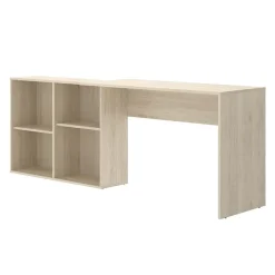 Scrivania ufficio salvaspazio moderna 193x50cm rovere Sunny