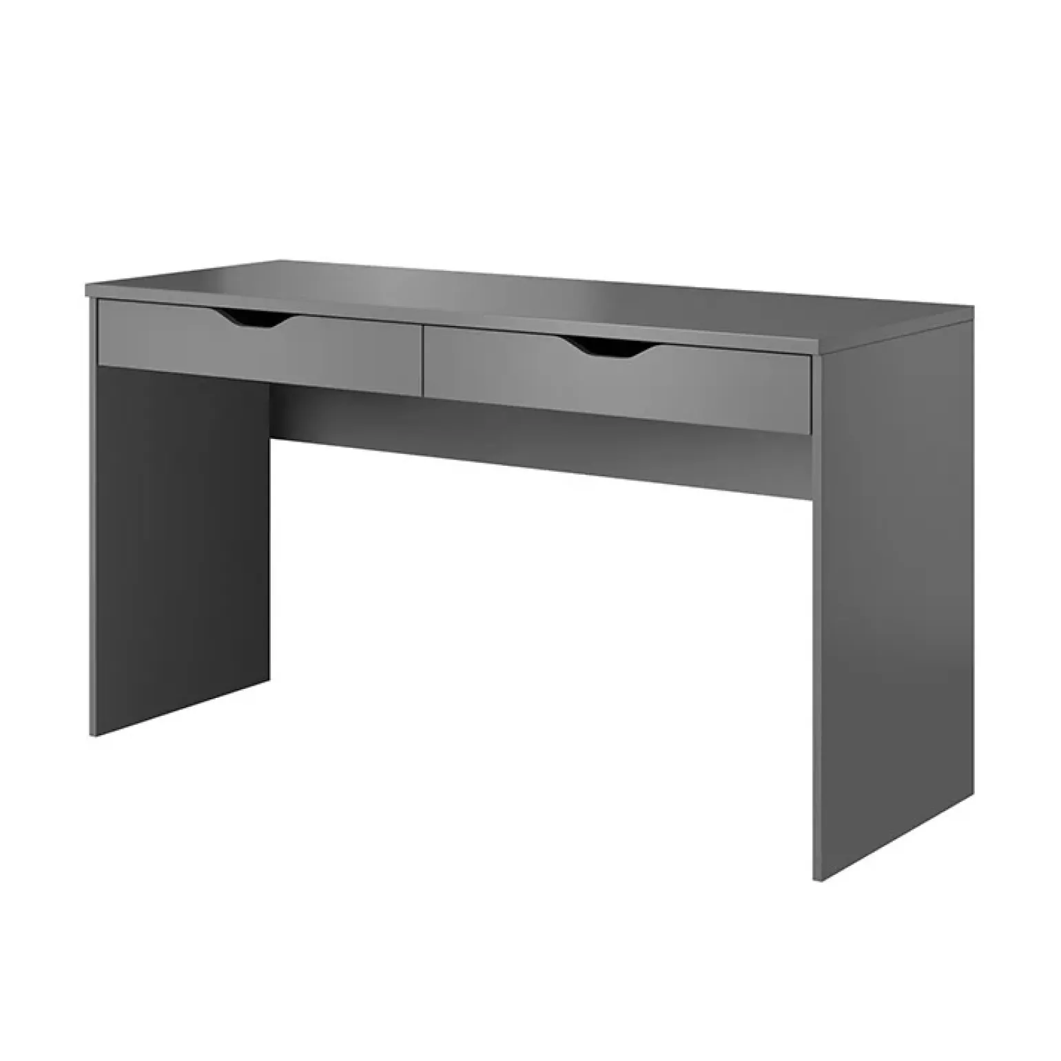 Scrivania ufficio 138x76cm con cassetti grigia Merlo