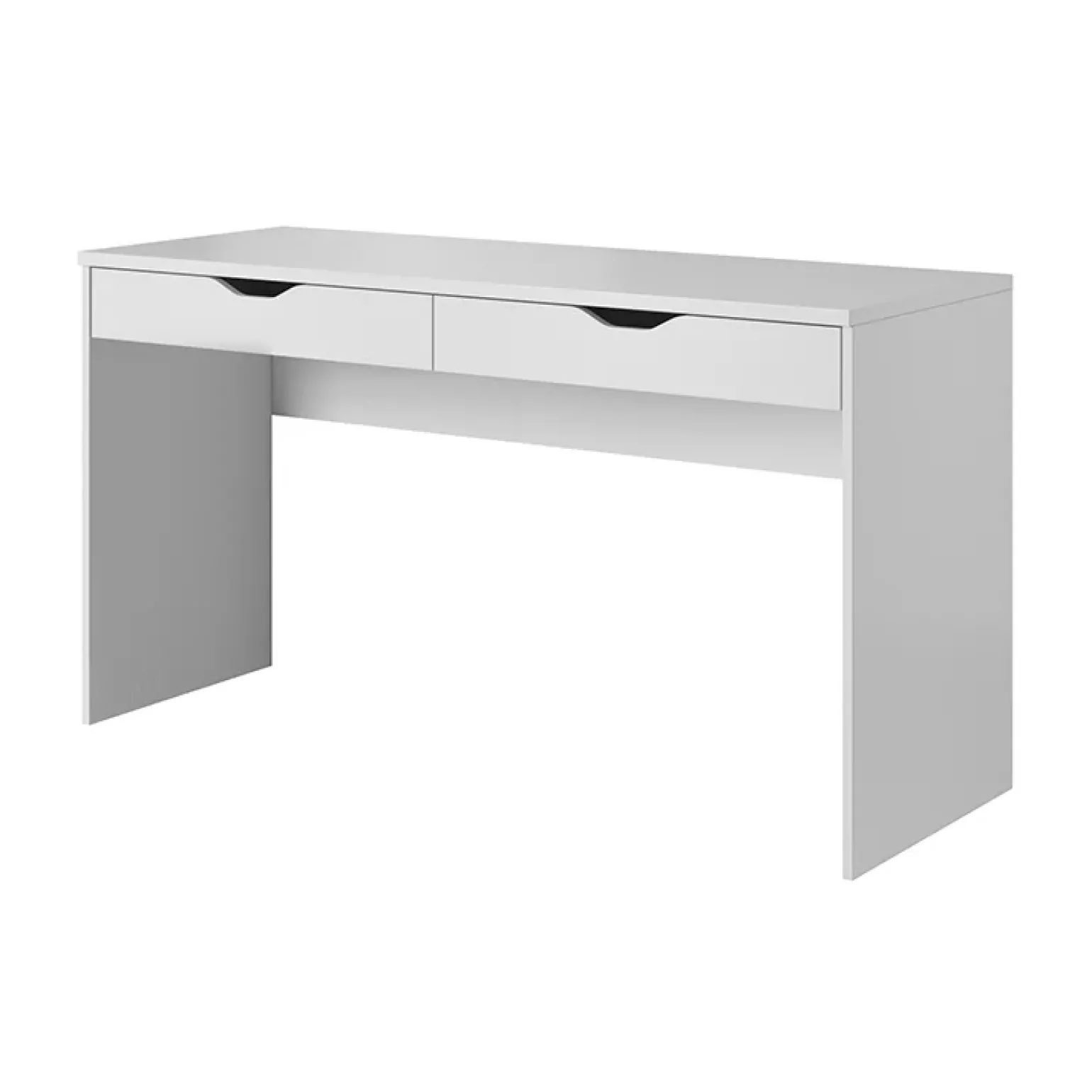Scrivania ufficio 138x76cm con cassettiera bianca Merlo