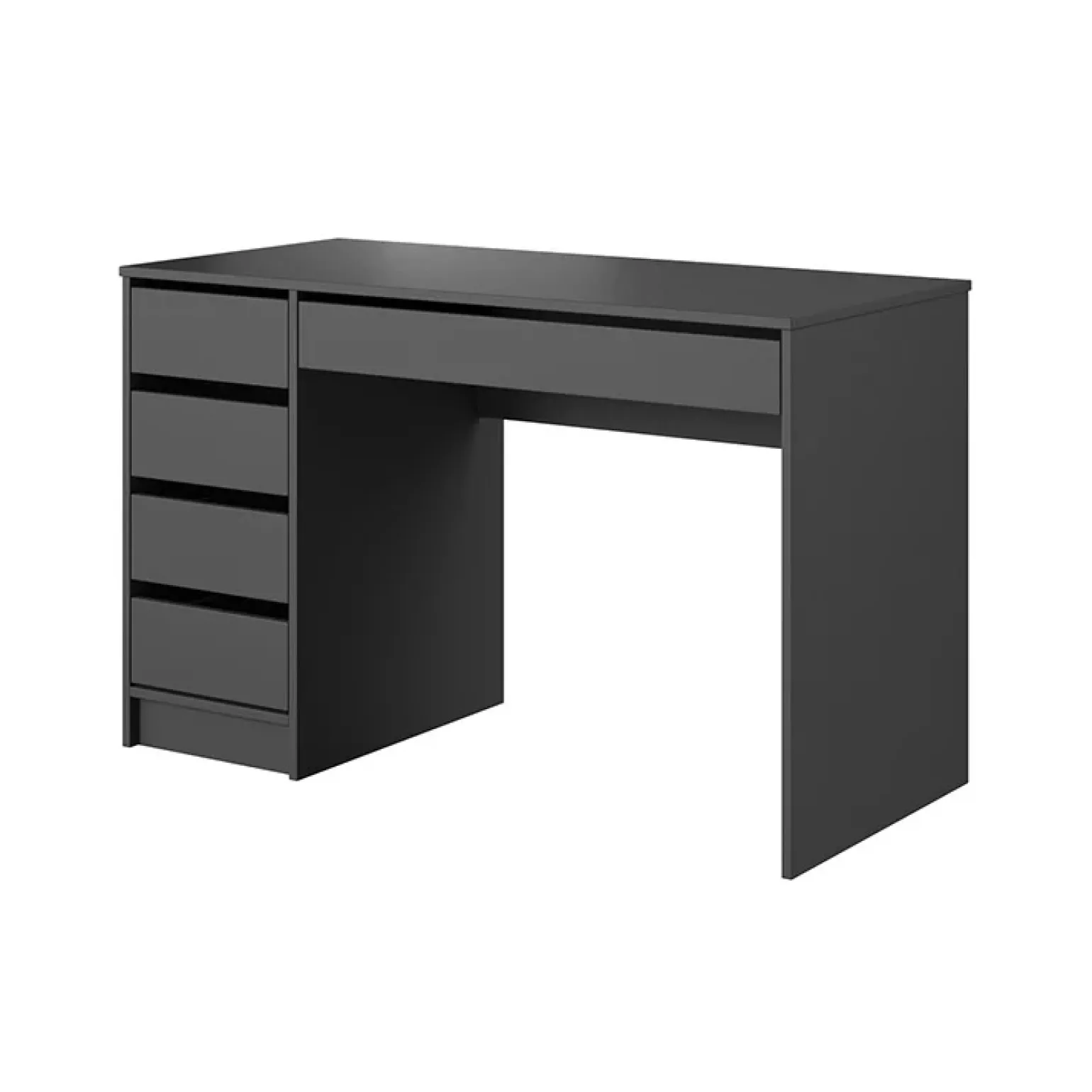 Scrivania ufficio 120x75cm con cassetti grigia Lorella