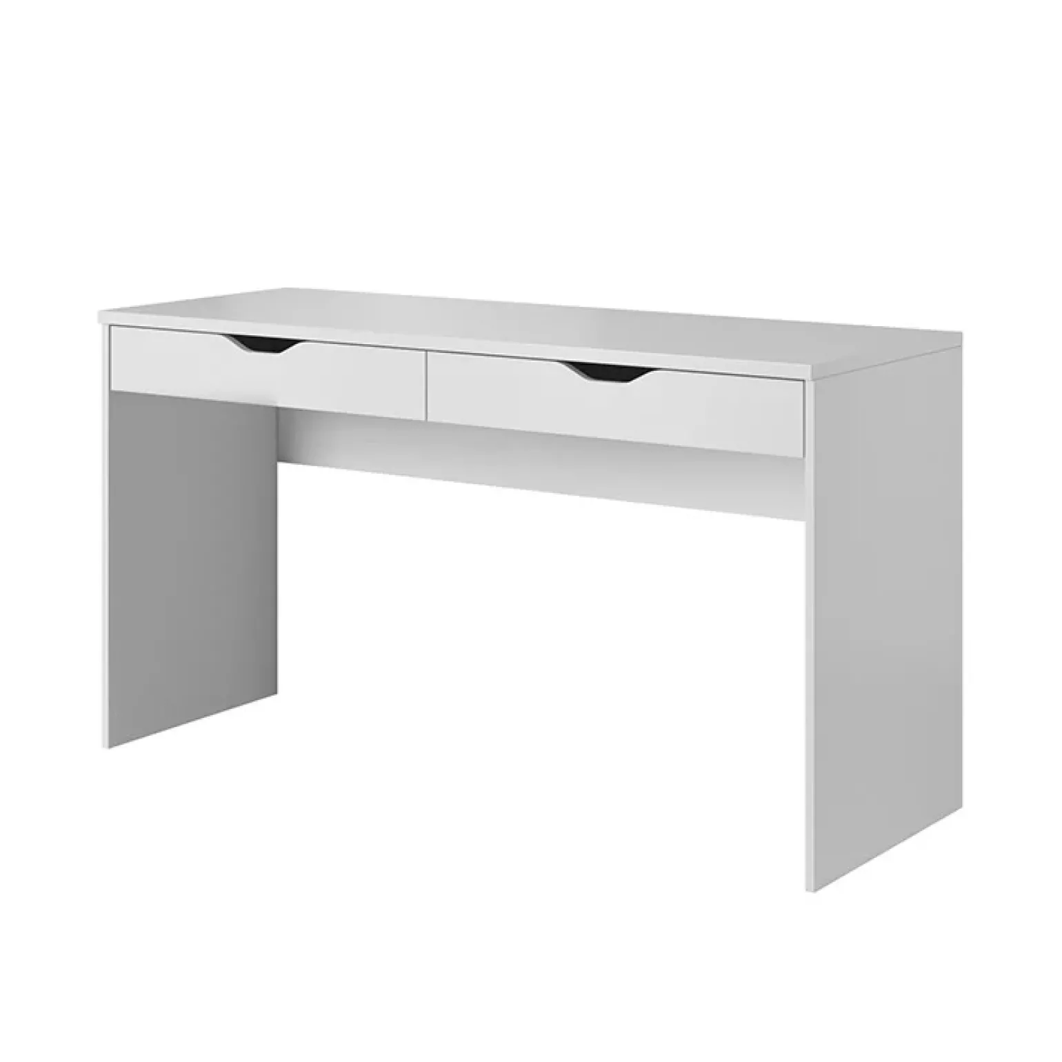 Scrivania ufficio 138x76cm con cassetti bianca Merlo