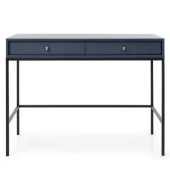 Scrivania 104x77cm consolle ingresso 2 cassetti blu notte Glory