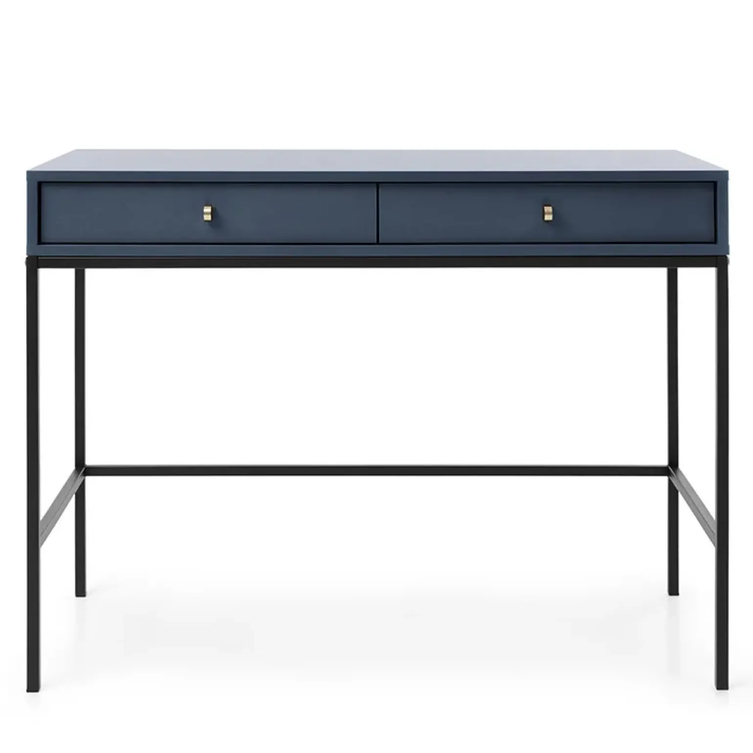 Scrivania 104x77cm consolle ingresso 2 cassetti blu notte Glory