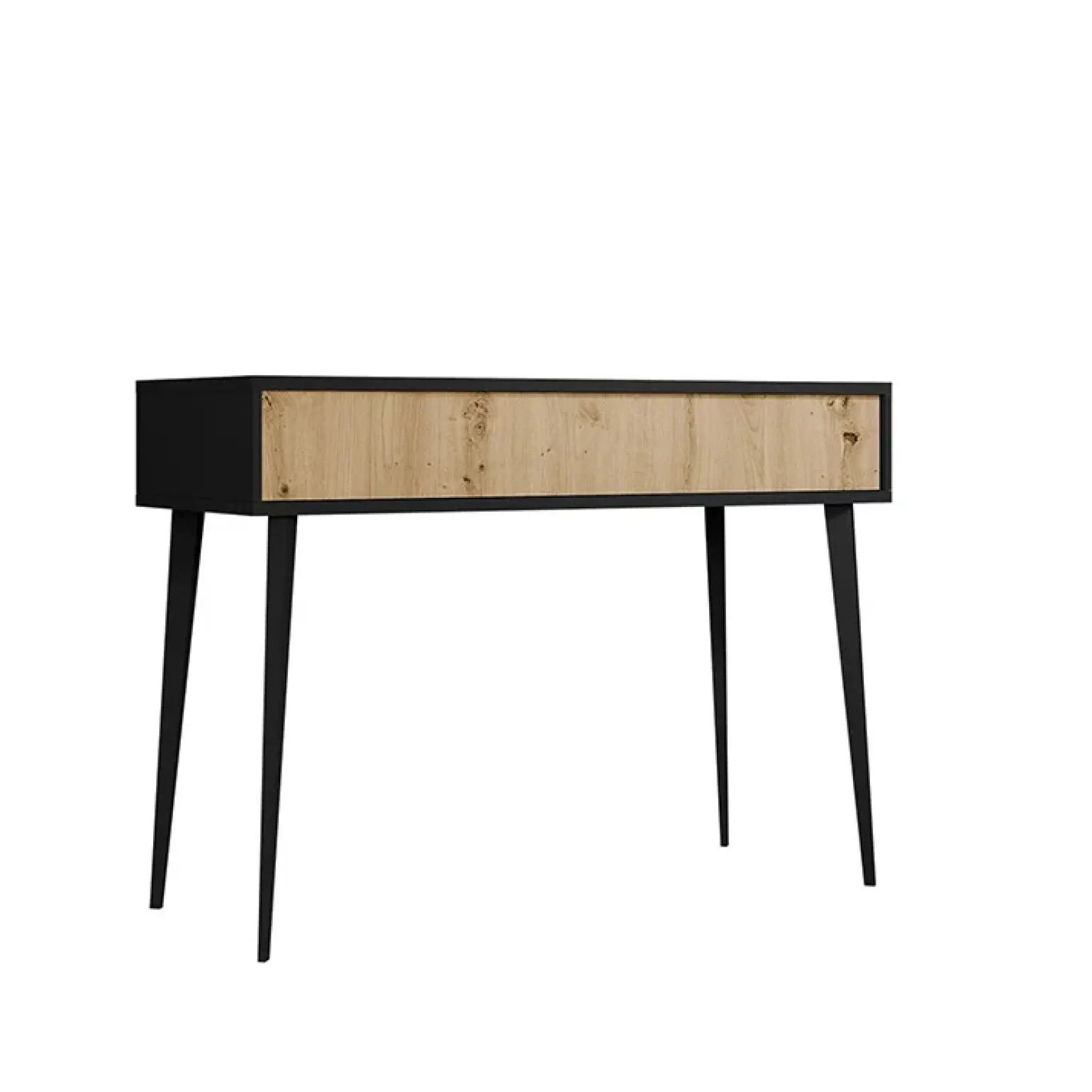 Scrivania 100x90cm consolle ingresso rovere nero Hans