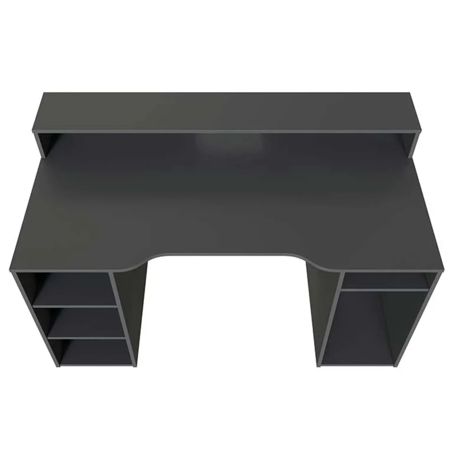 Scrivania 136x67cm gaming salvaspazio grigio antracite Newton