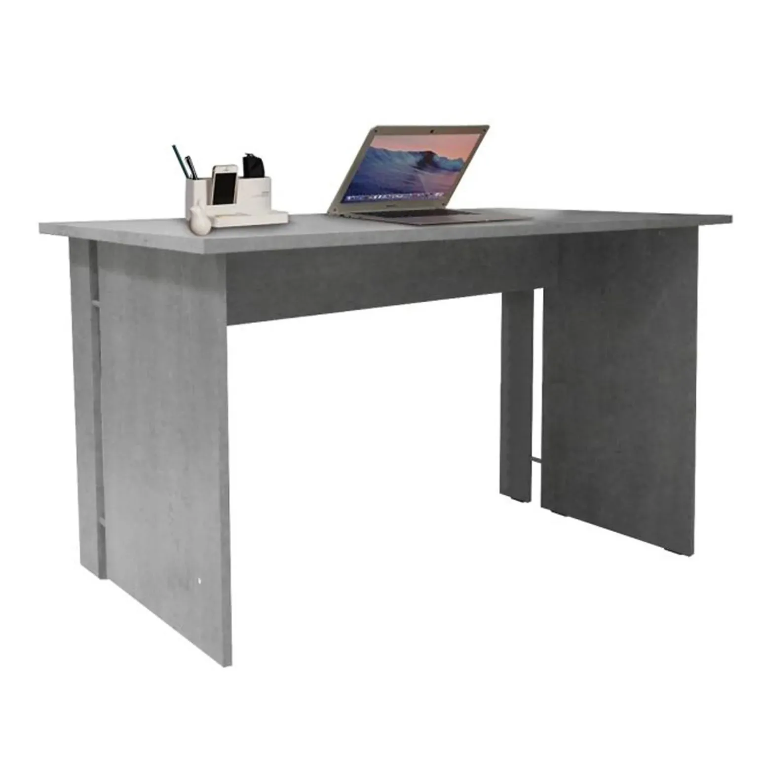Scrivania 150x75cm ufficio moderna cemento Woody