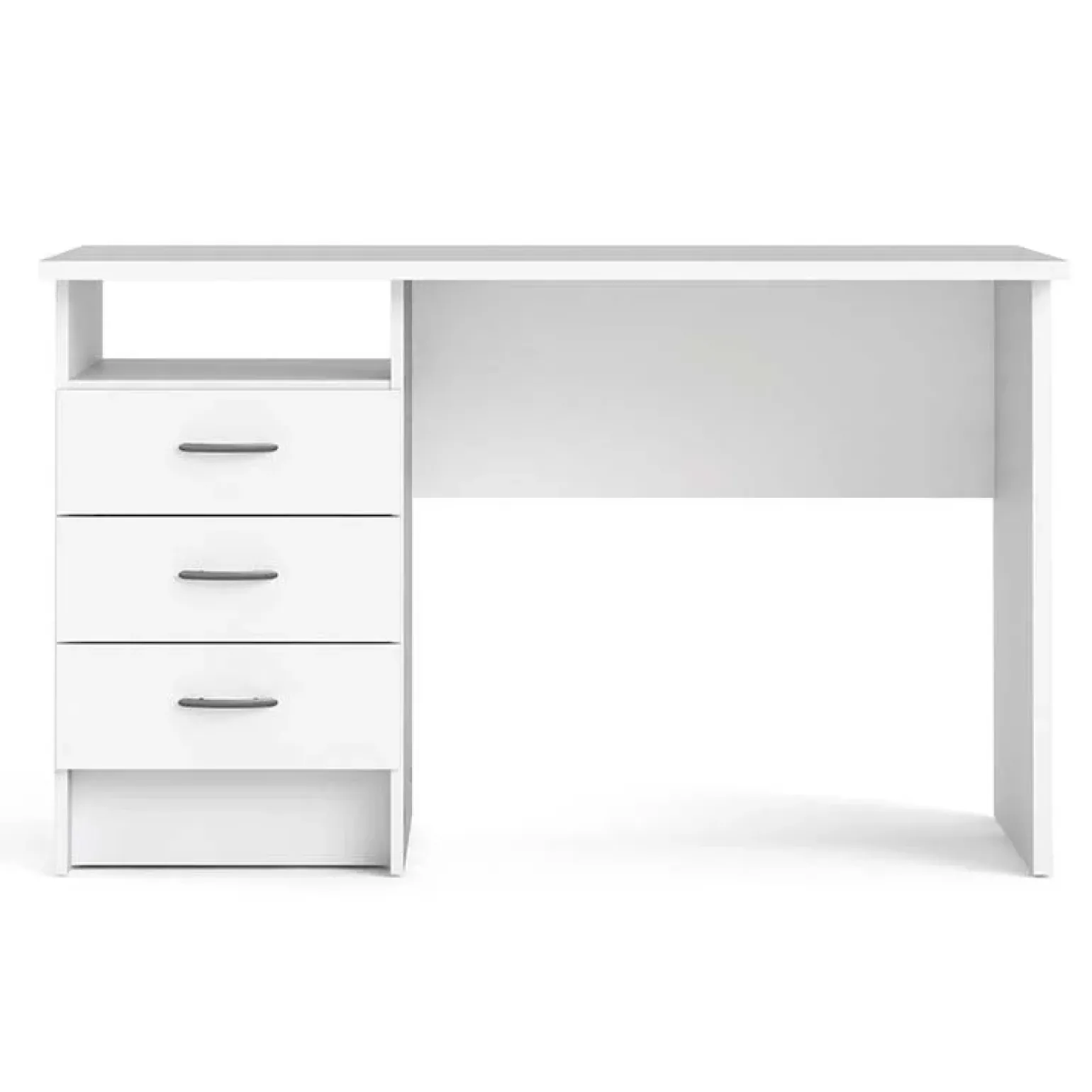 Scrivania 120x48cm ufficio salvaspazio moderna bianco opaco Office