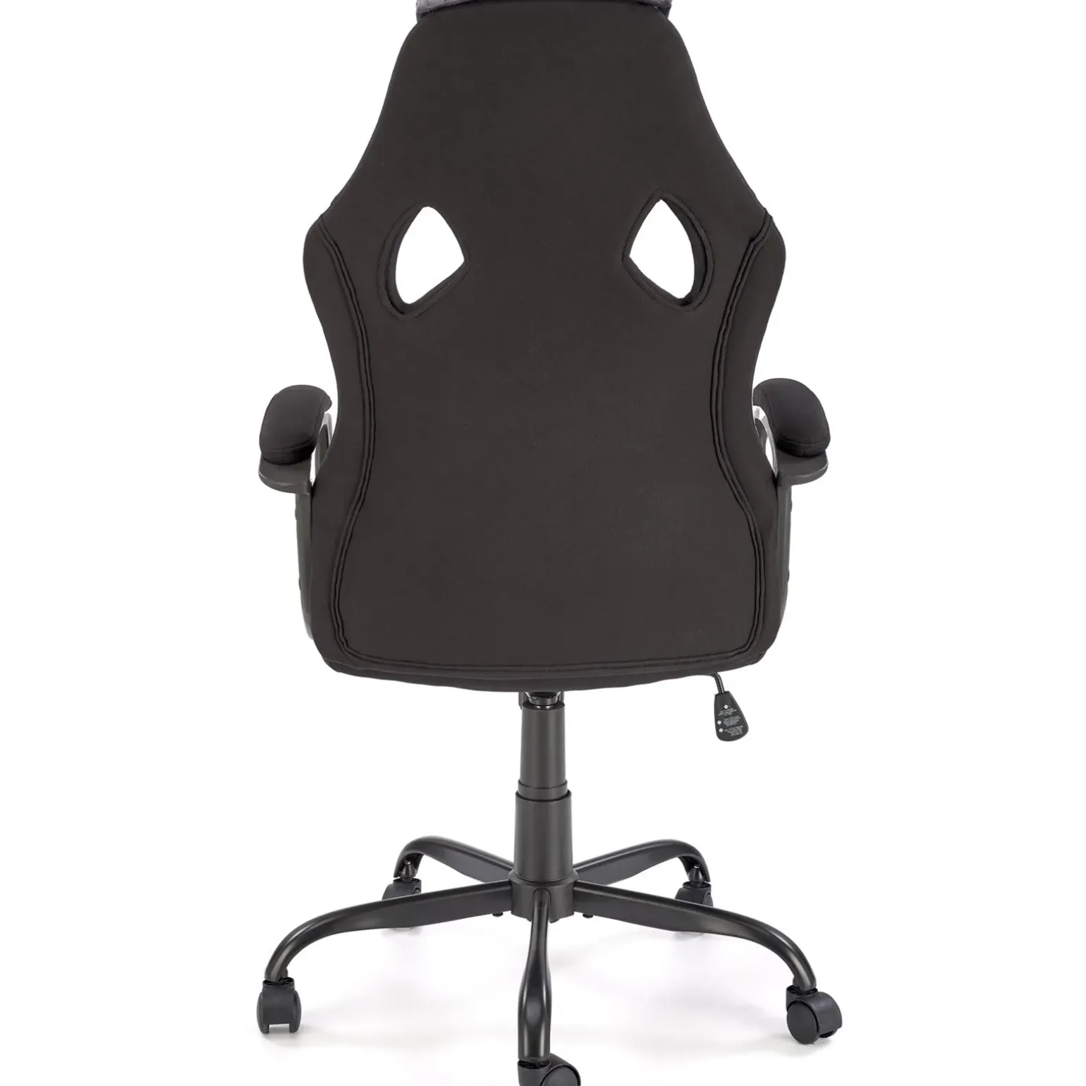 Sedia da gaming ergonomica con supporto lombare in tessuto grigio nero rosso Buzz