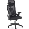 Sedia da gaming ergonomica con braccioli e ruote da ufficio nero Aristide