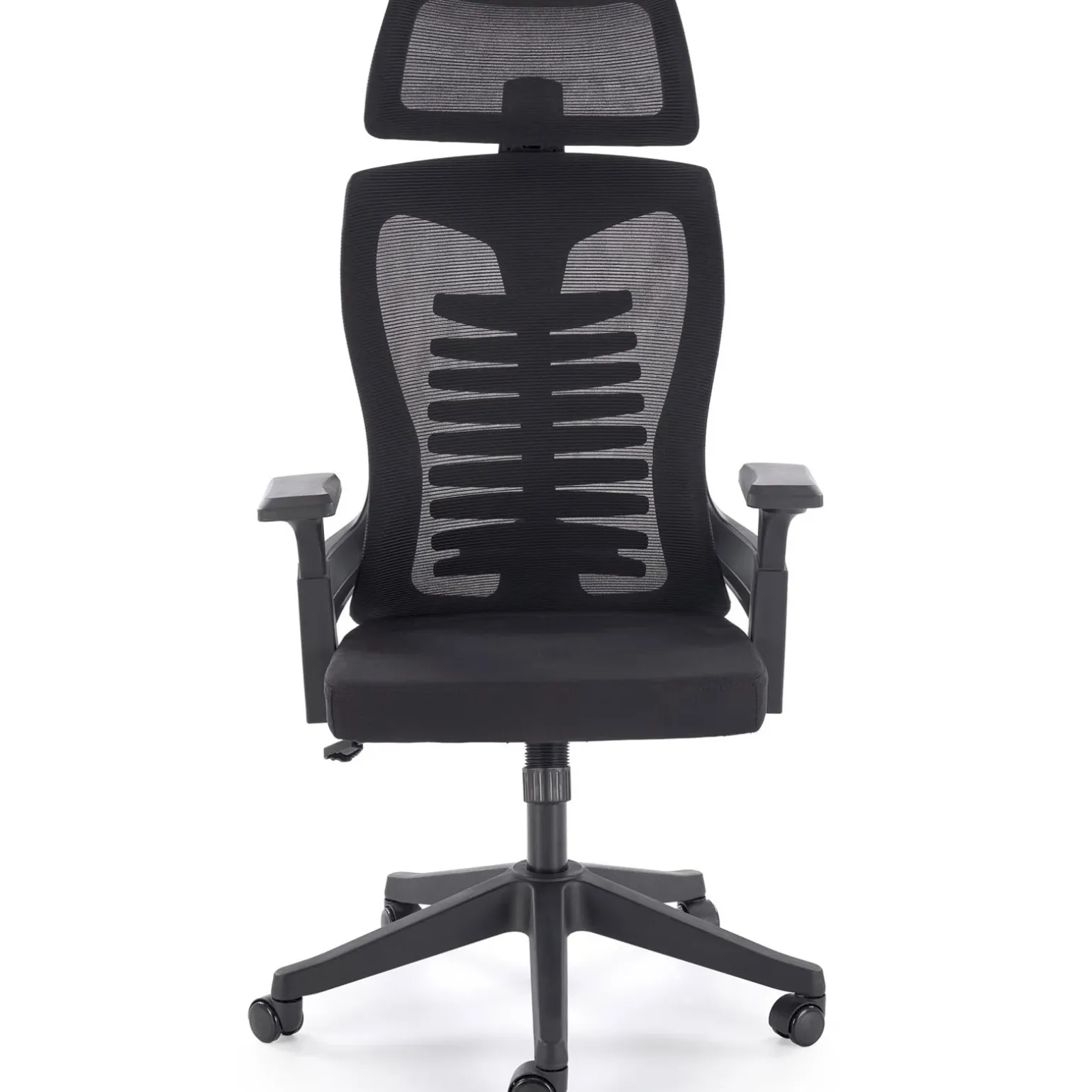 Sedia da gaming ergonomica con braccioli e ruote da ufficio nero Aristide