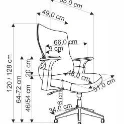 Sedia da gaming ergonomica con braccioli e ruote da ufficio nero Aristide