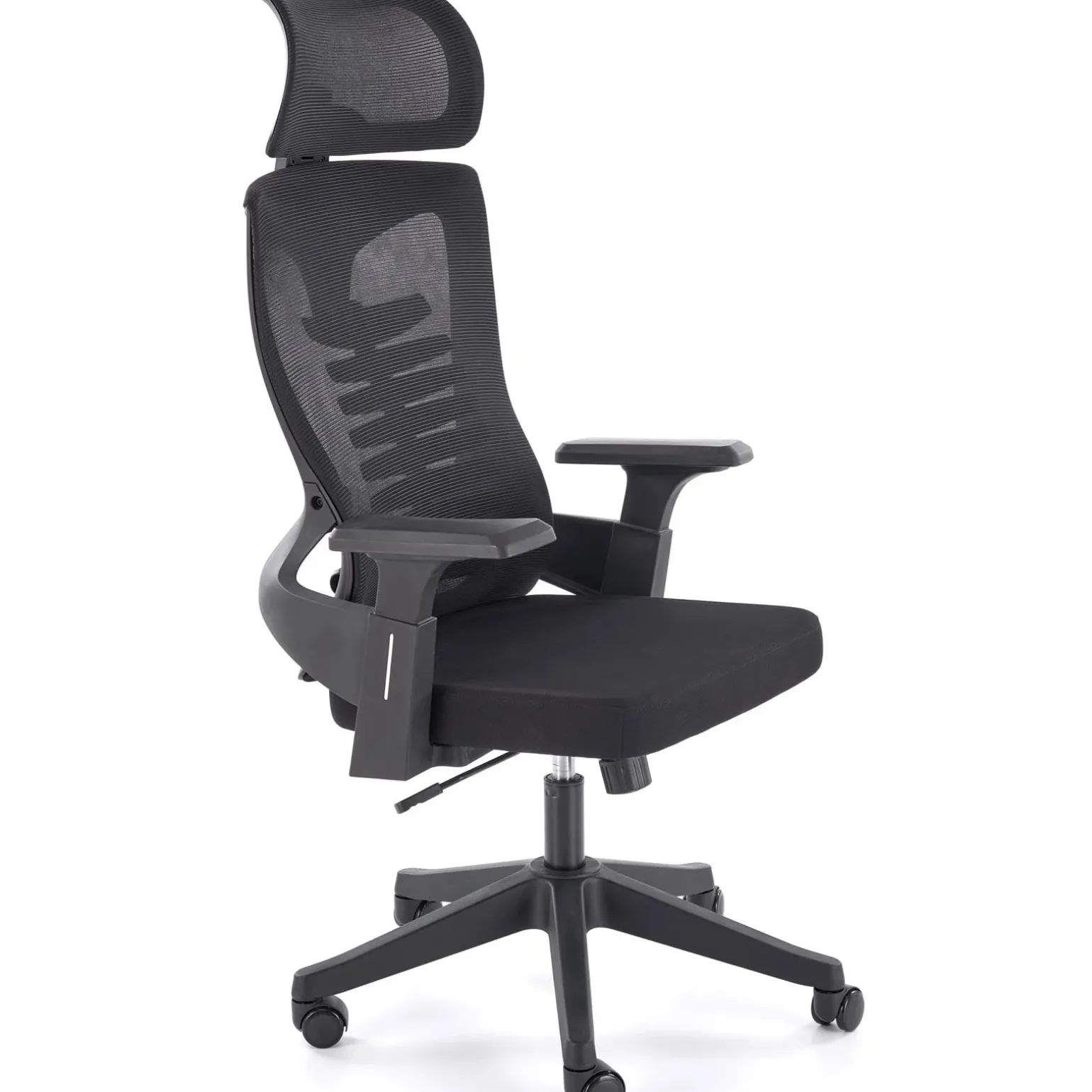 Sedia da gaming ergonomica con braccioli e ruote da ufficio nero Aristide