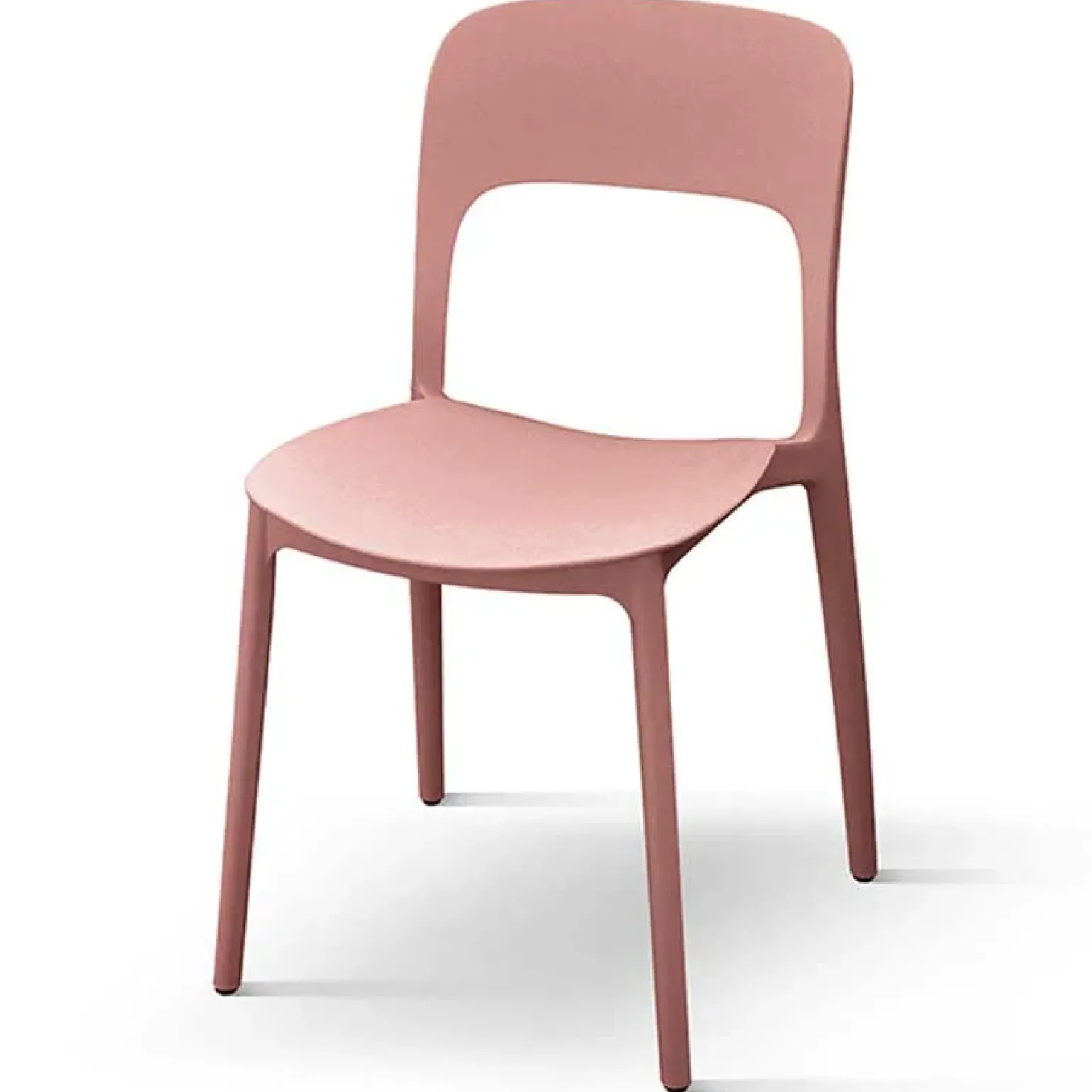 Sedia da giardino esterno bar dehors impilabile polipropilene rosa Halyard