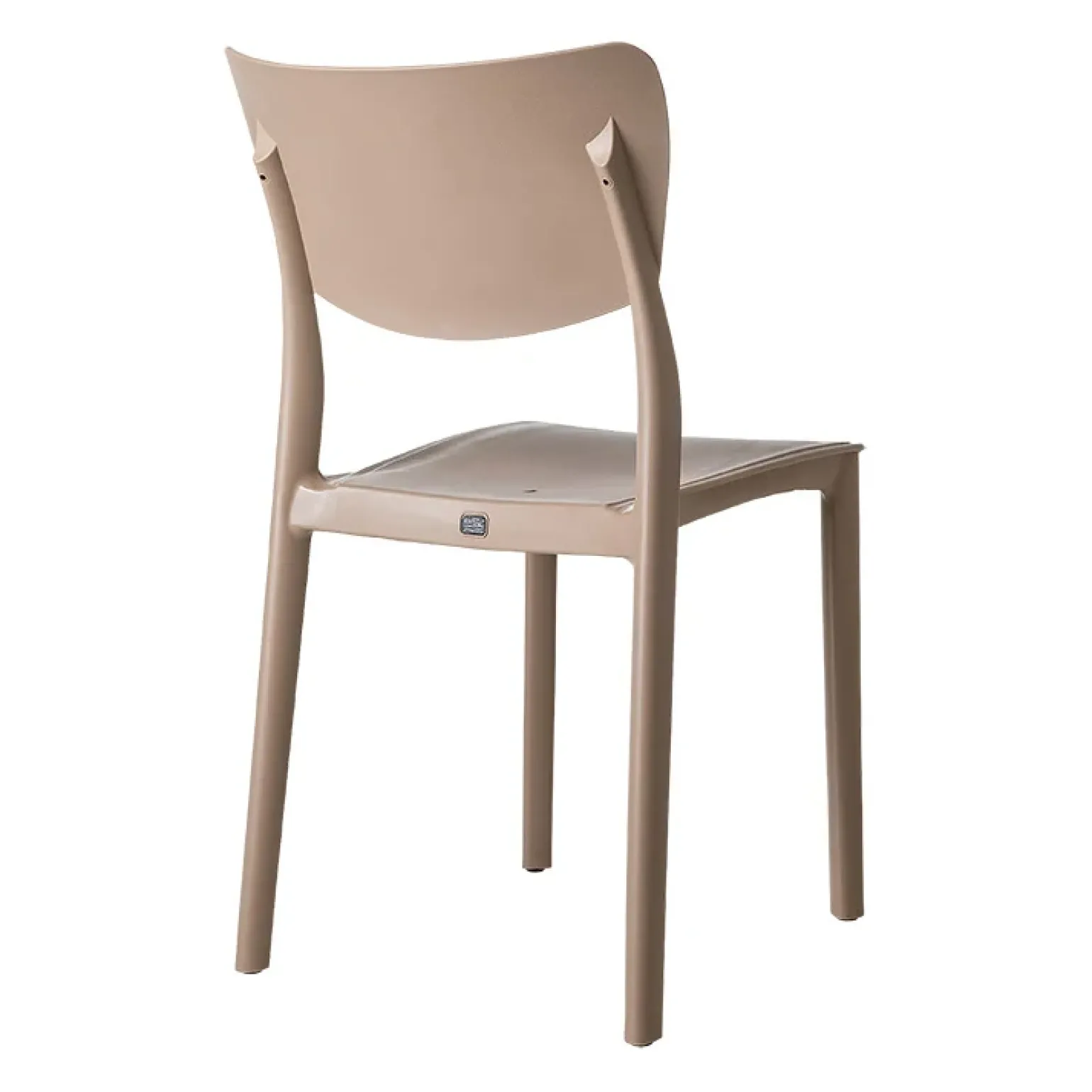 Sedia da giardino esterno bar dehors impilabile polipropilene beige tortora Tania