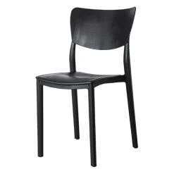 Sedia da giardino esterno bar dehors impilabile polipropilene grigio Tania