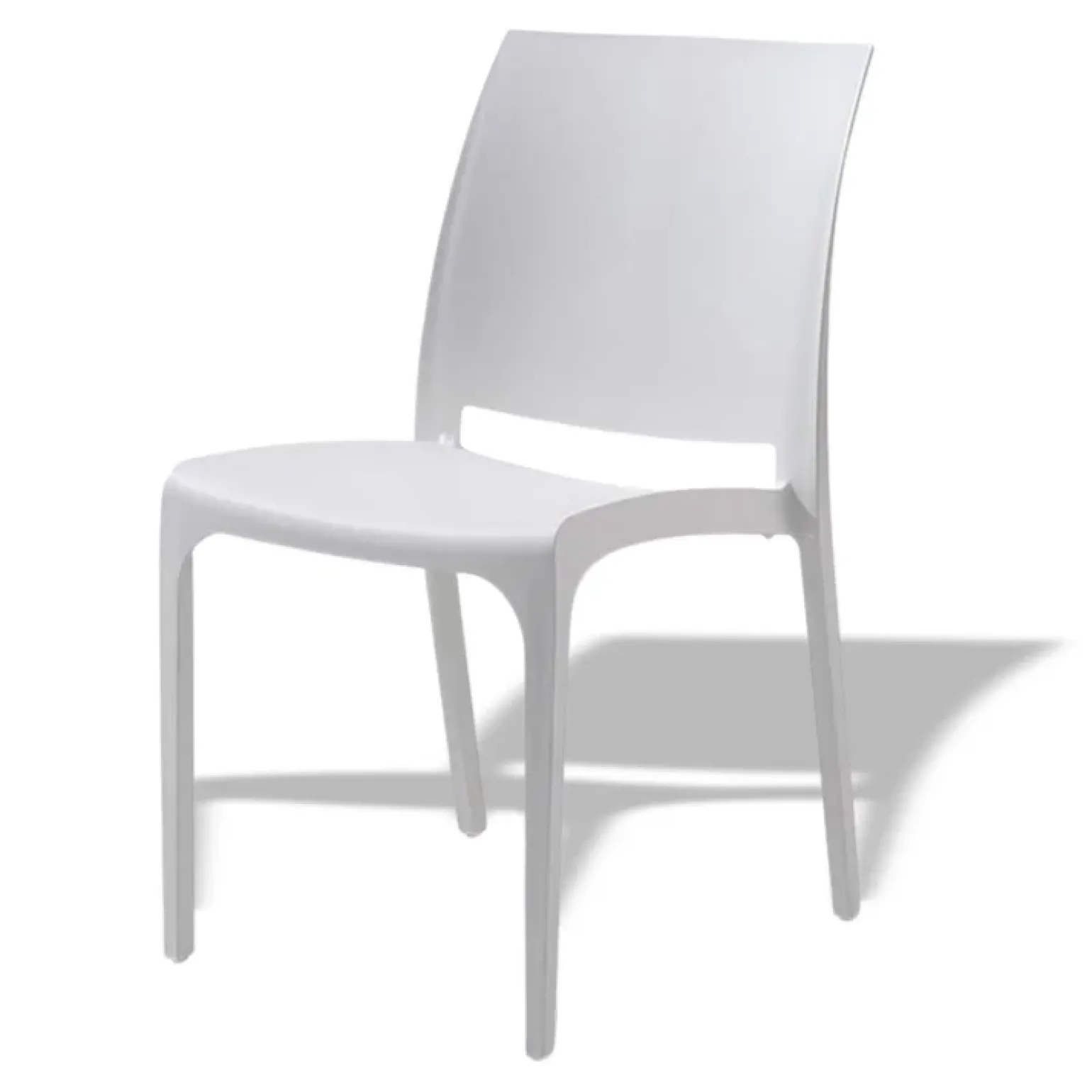 Sedia da giardino impilabile polipropilene bianca Tape Gihome®