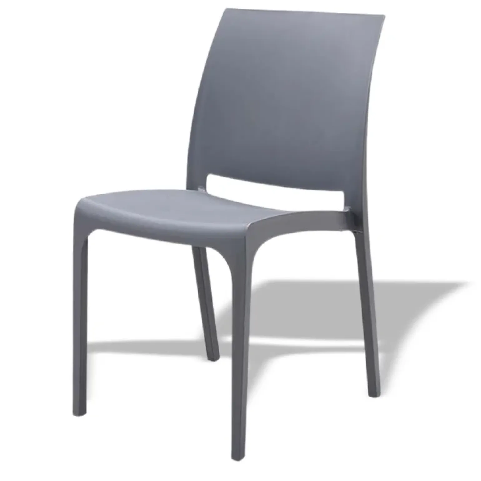 Sedia da giardino impilabile polipropilene grigio Tape Gihome®