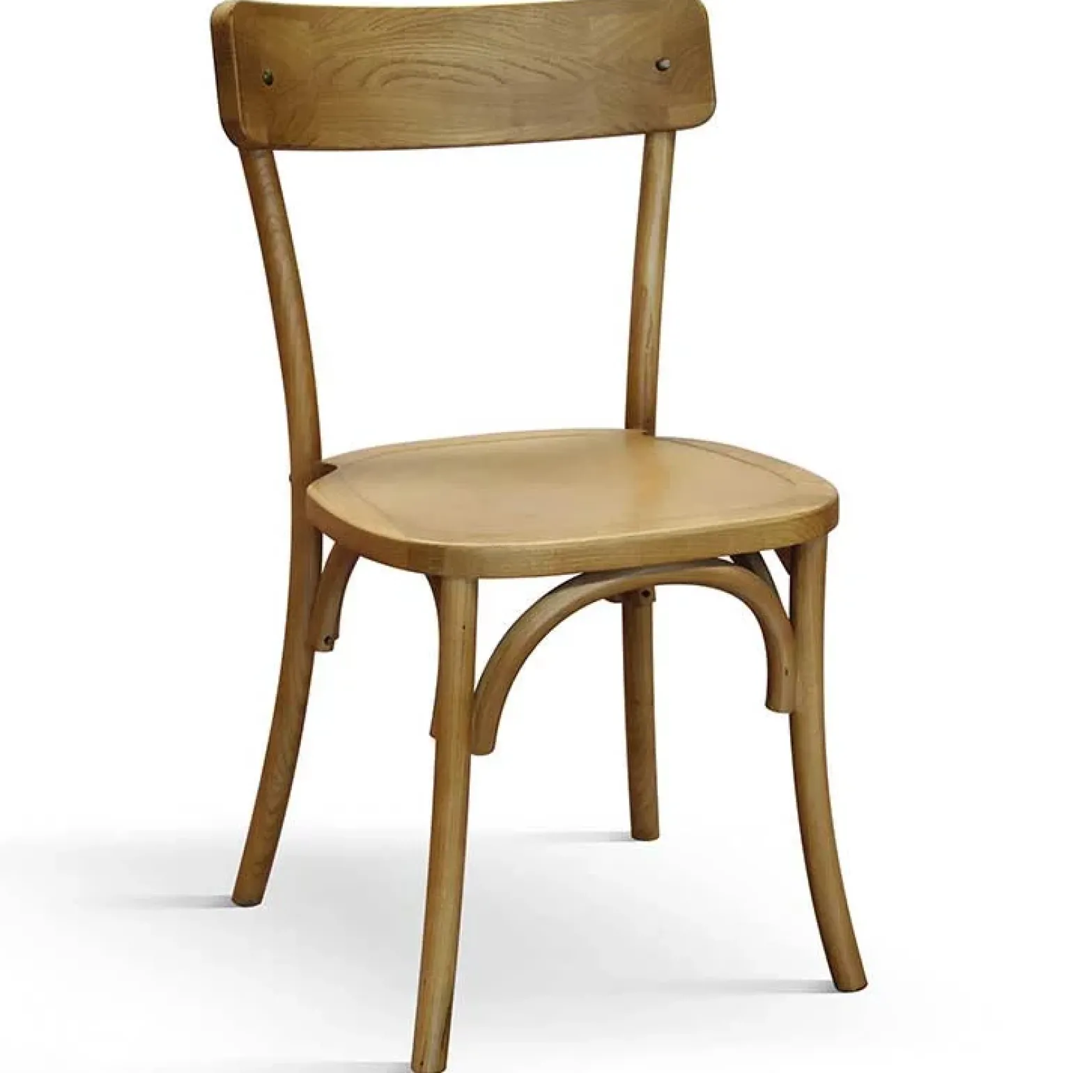 Sedia da pranzo classica in legno rovere naturale Curzio
