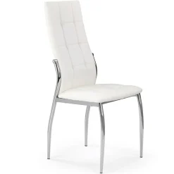 Sedia da pranzo imbottita in ecopelle bianco Sveva Gihome®