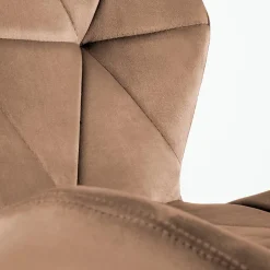 Sedia da pranzo in tessuto moderna beige nero Cotton