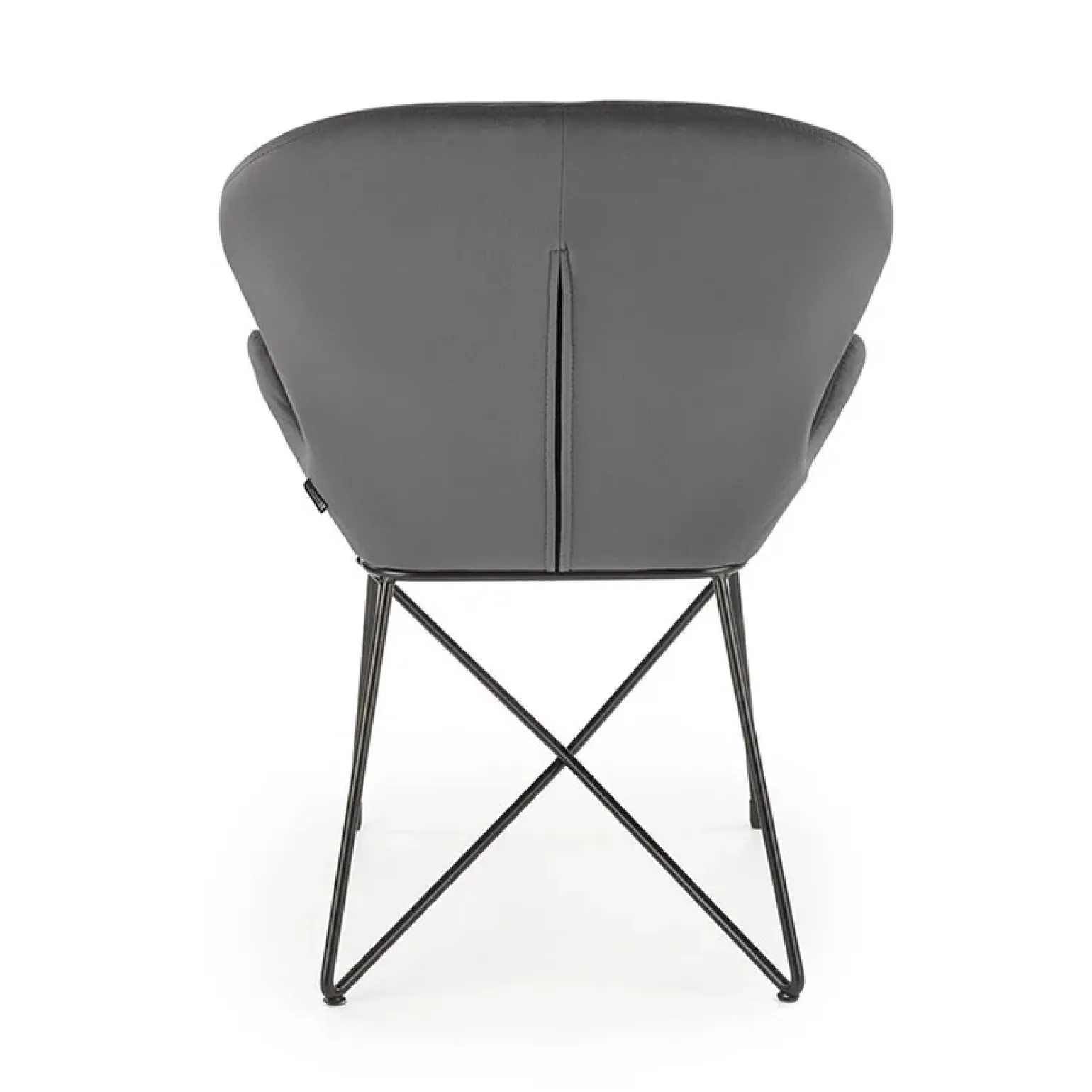 Sedia da sala moderna in tessuto grigio Farro