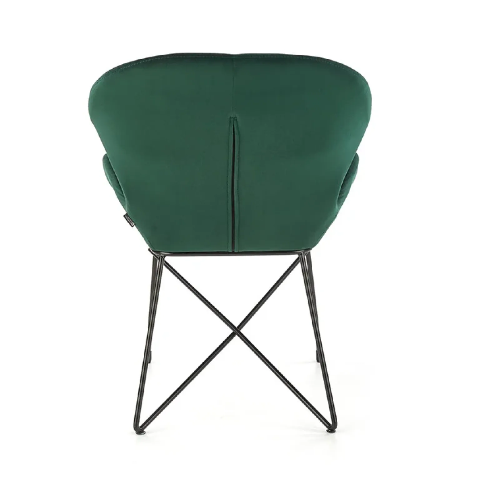 Sedia da sala moderna in tessuto verde scuro Farro