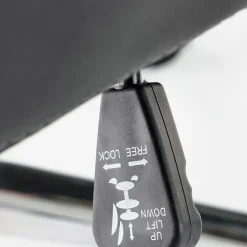 Sedia da ufficio con ruote in tessuto e ecopelle grafite nero Triana