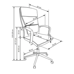 Sedia da ufficio design con ruote in ecopelle bianco Cascada