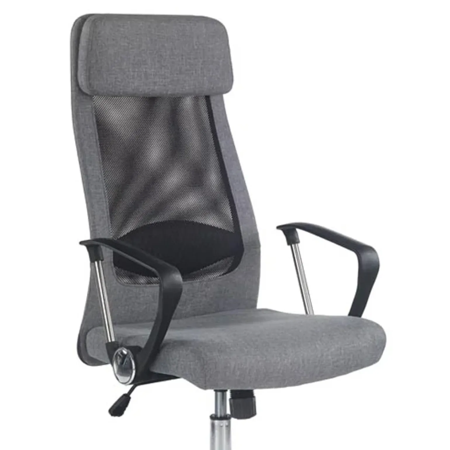 Sedia da ufficio design moderno in tessuto grigio Freemont