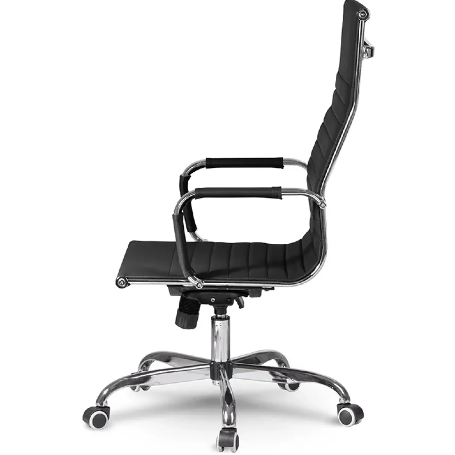 Sedia da ufficio design moderno con ruote nera Ergoflex
