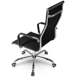 Sedia da ufficio design moderno con ruote nera Ergoflex