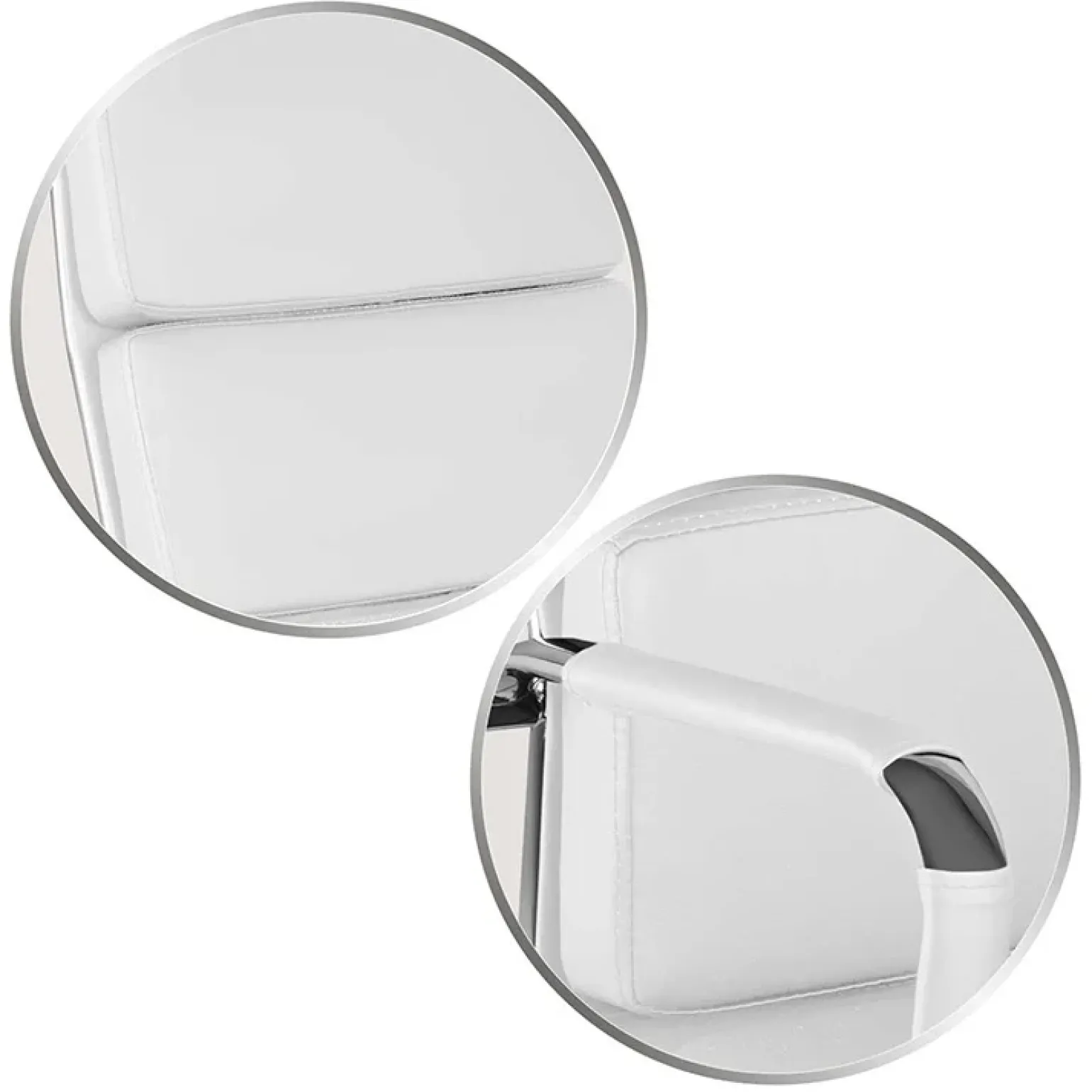 Sedia da ufficio ecopelle design moderno con ruote bianca Officepro
