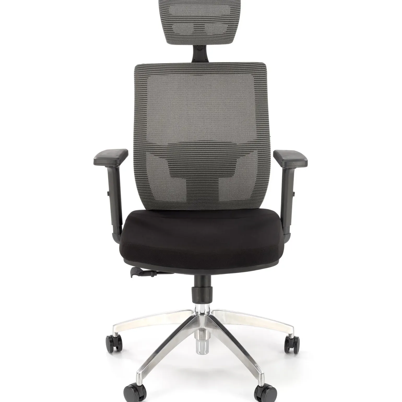Sedia da ufficio ergonomica con ruote e braccioli regolabili tessuto grigio nero Speed