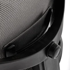 Sedia da ufficio ergonomica con ruote e braccioli regolabili tessuto grigio nero Speed