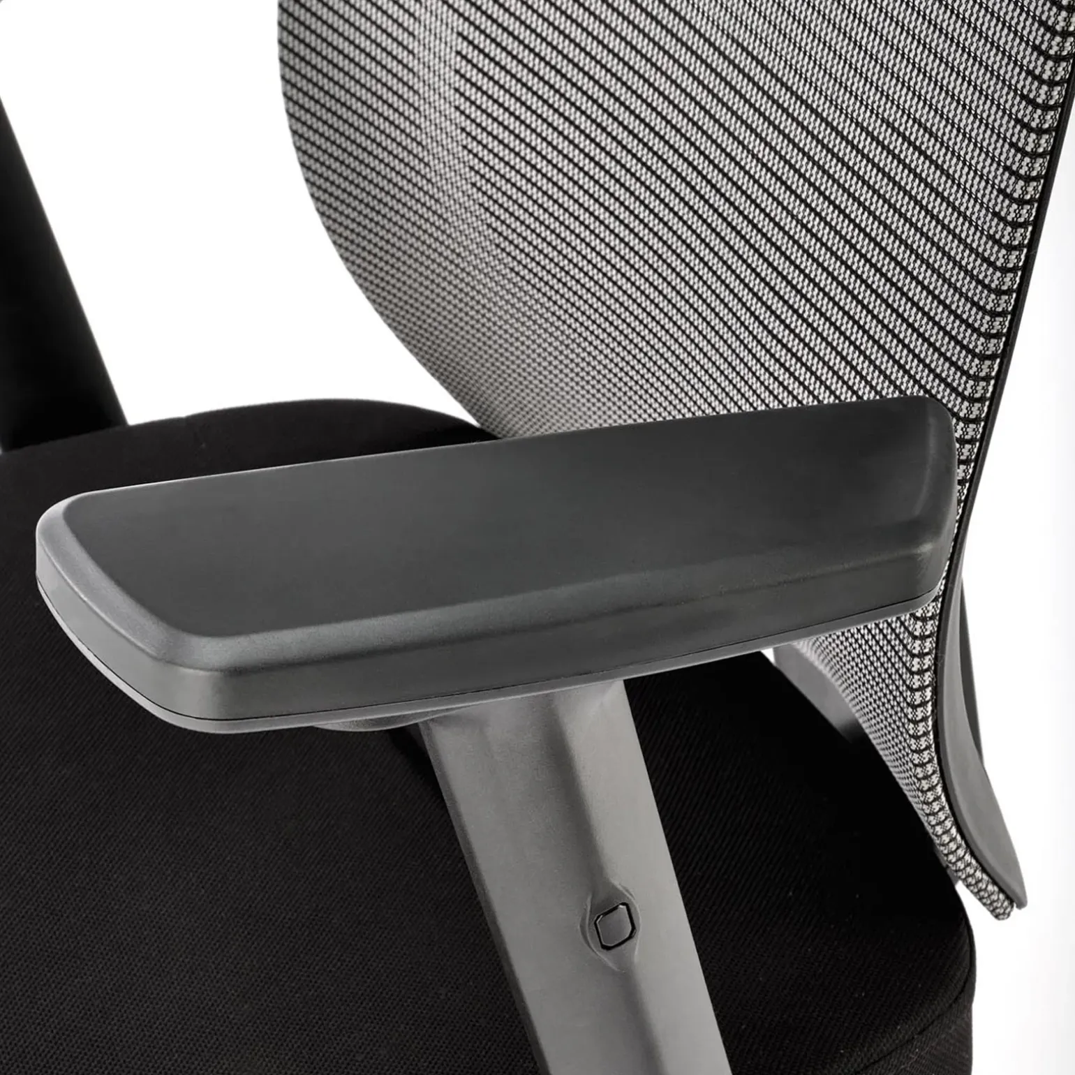 Sedia da ufficio ergonomica con ruote e braccioli regolabili tessuto grigio nero Speed
