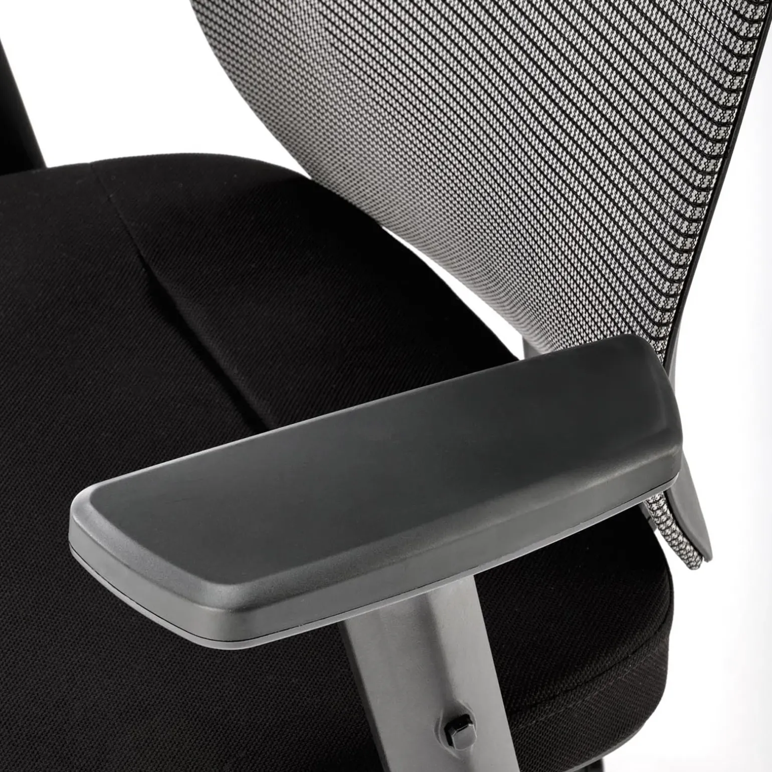 Sedia da ufficio ergonomica con ruote e braccioli regolabili tessuto grigio nero Speed