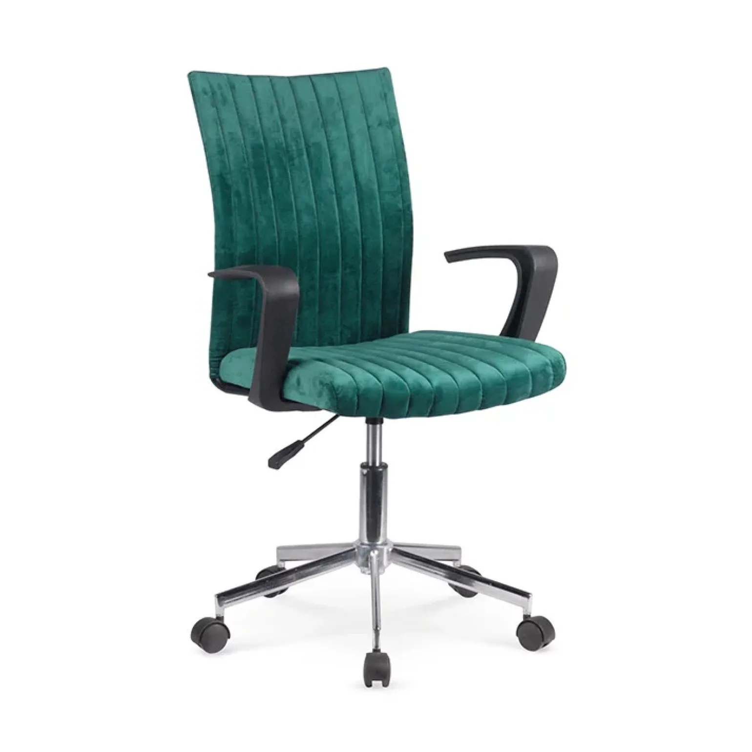 Sedia da ufficio girevole in tessuto verde scuro Muffin