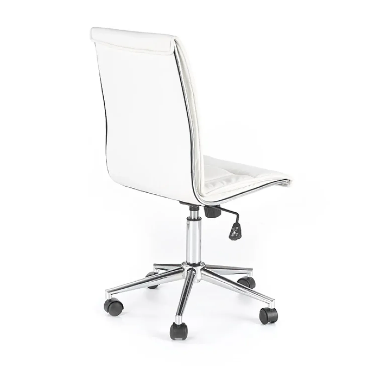 Sedia da ufficio regolabile in ecopelle bianco Odino