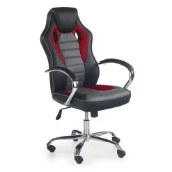 Sedia gaming da ufficio con braccioli nero rosso grigio Lexus