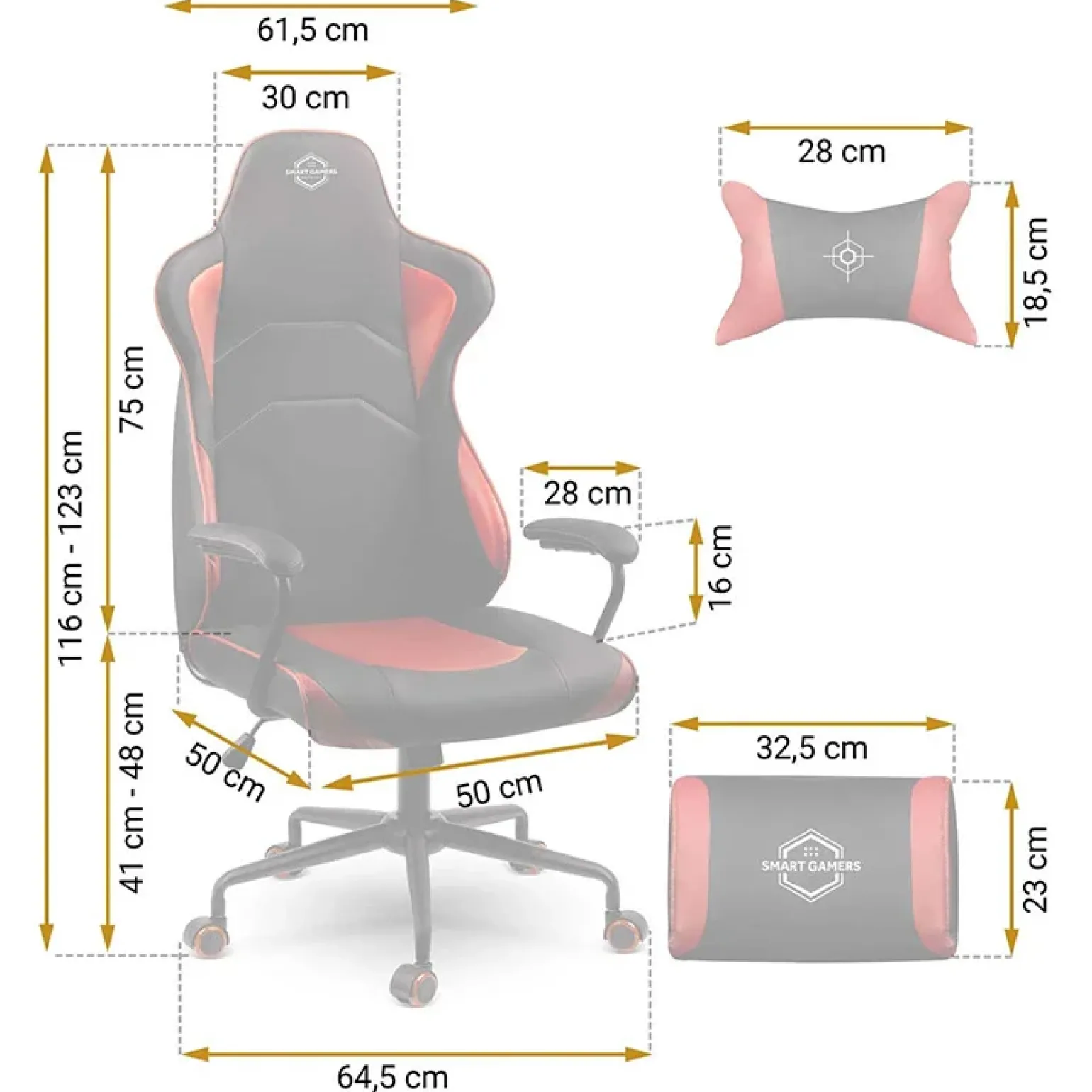 Sedia gaming regolabile con ruote in ecopelle nera rosso Game