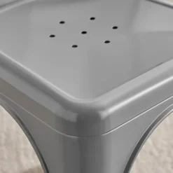 Sedia in metallo impilabile industrial saloon grigio Lix
